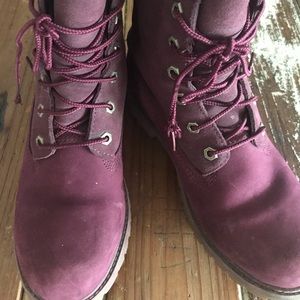 Timberland Boots (purple suede)